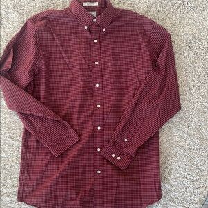 Like NEW, red plaid button down shirt from LL Bean